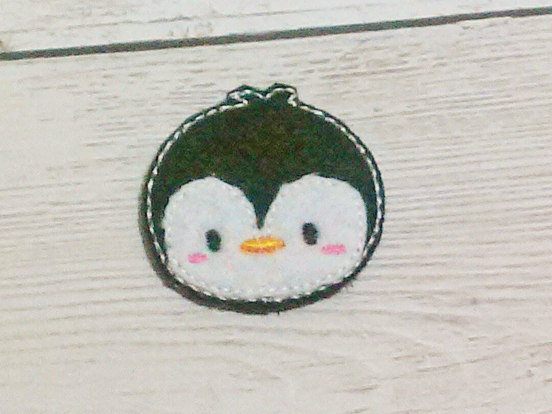 Penguin Face MACHINE EMBROIDERY FILE Digital Design Small Feltie - Etsy
