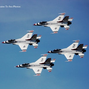 Thunderbirds, military jets 8x10 photo print, aviation wall art, boyfriend gift, fighter jet decor for the boys room, gift for dad