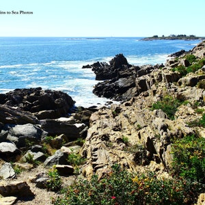 Maine coast, 8x10 landscape photo, New England coastal wall art, Bailey Island living room decor, beach home decor, housewarming gift