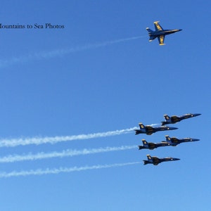 Blue Angels military jets, 8x10 print aviation wall art, fighter jet decor for the boys room, airshow plane print gift for dad