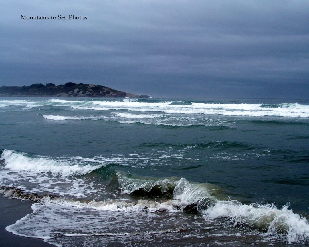 Ocean Waves Coastal Wall Art, Stormy Seas 8x10 Landscape Photo, New ...