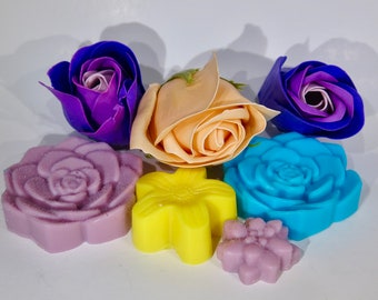 7pc handmade "flower" soap, choose your fragrance