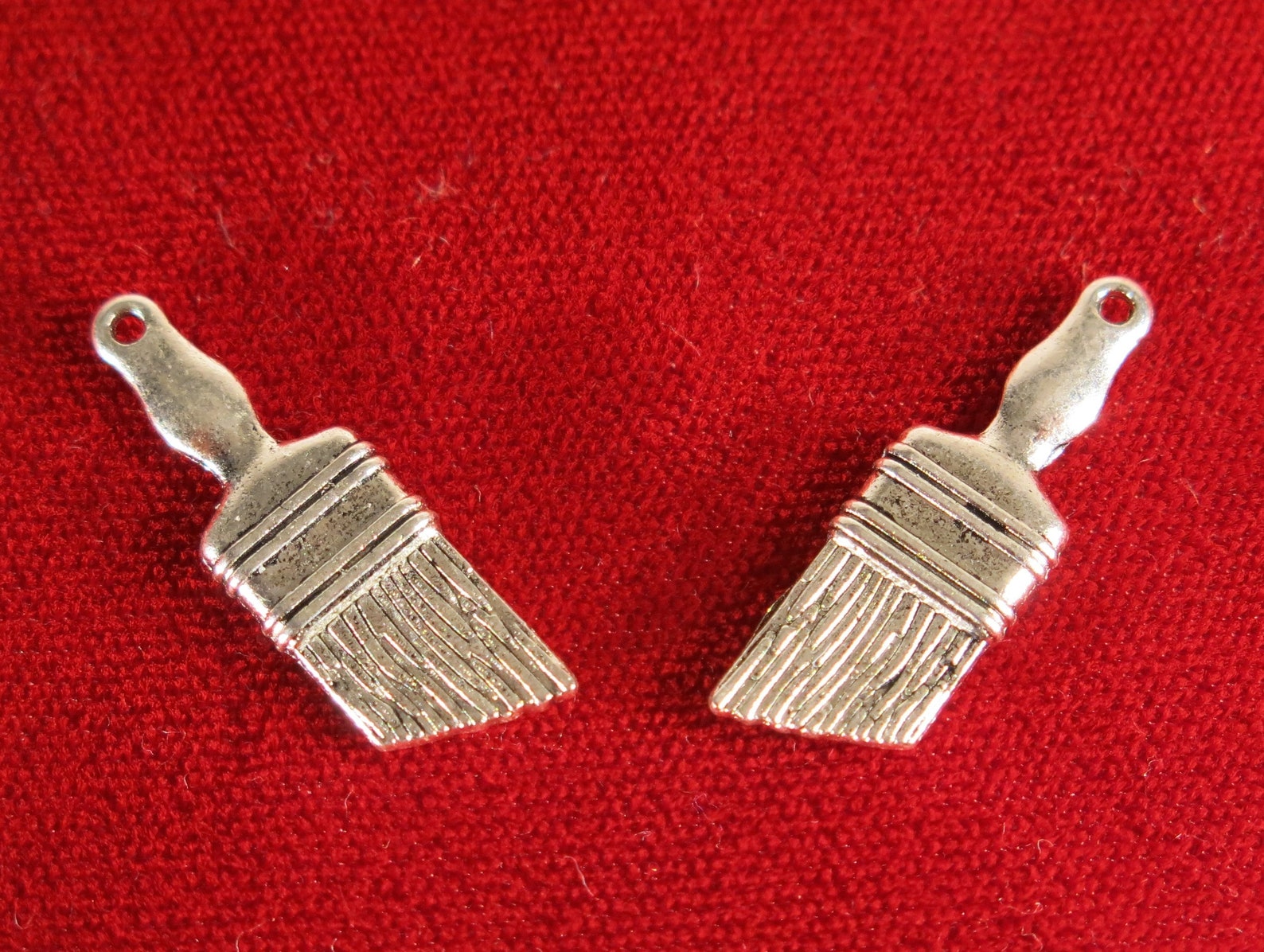 10pc paint Brush Charm Silver Plated BC1083 Etsy