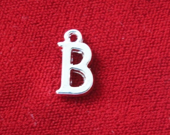 BULK! 30pc "B" charms in antique silver style (BC670B)