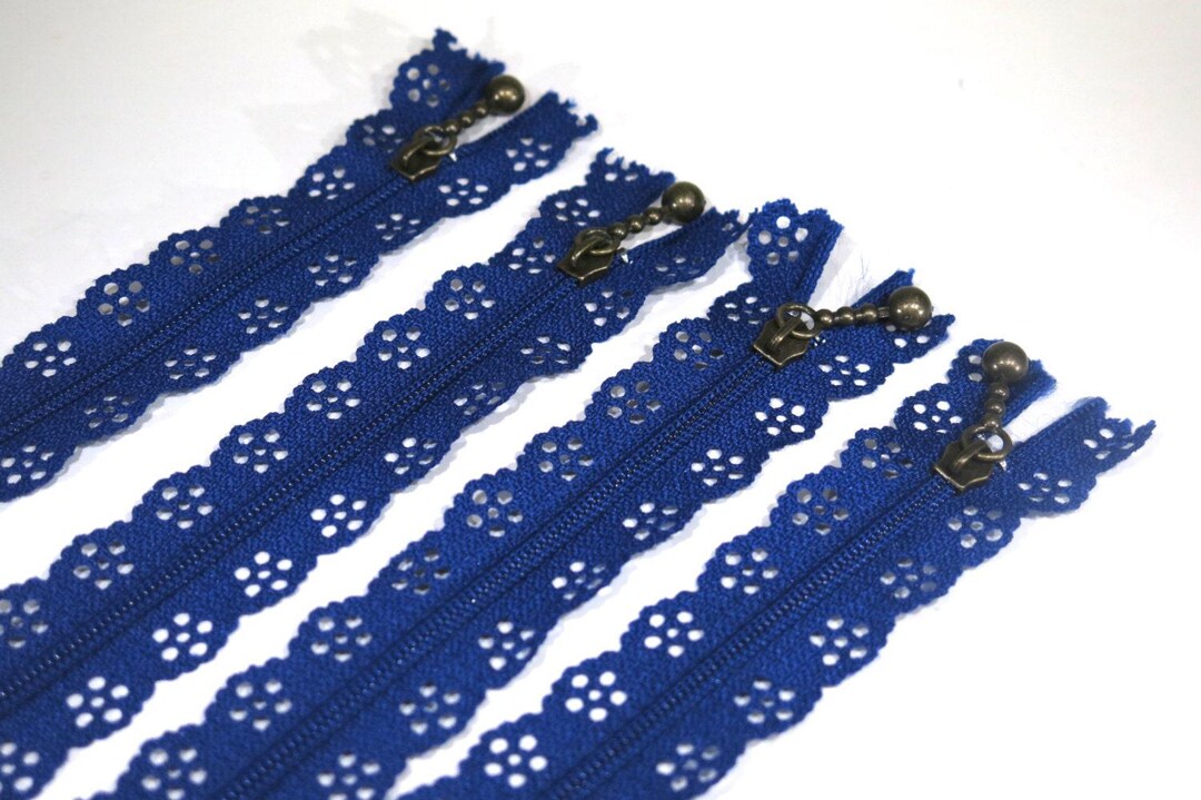 3pc Zipper 40cm / 16inch Dark Blue Lace Closed End (Z65) - Etsy