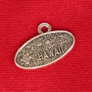 10pc &quot;Hawaii&quot; charms in antique silver (BC398)