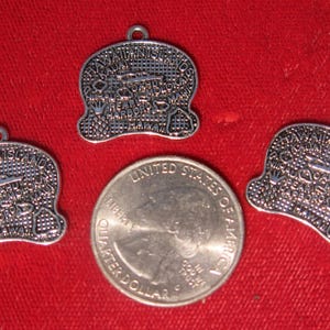 5pc &quot;Hawaii&quot; charms in silver style (BC1180)