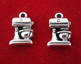 BULK! 30pc "mixer" charms in antique style silver (BC463B)