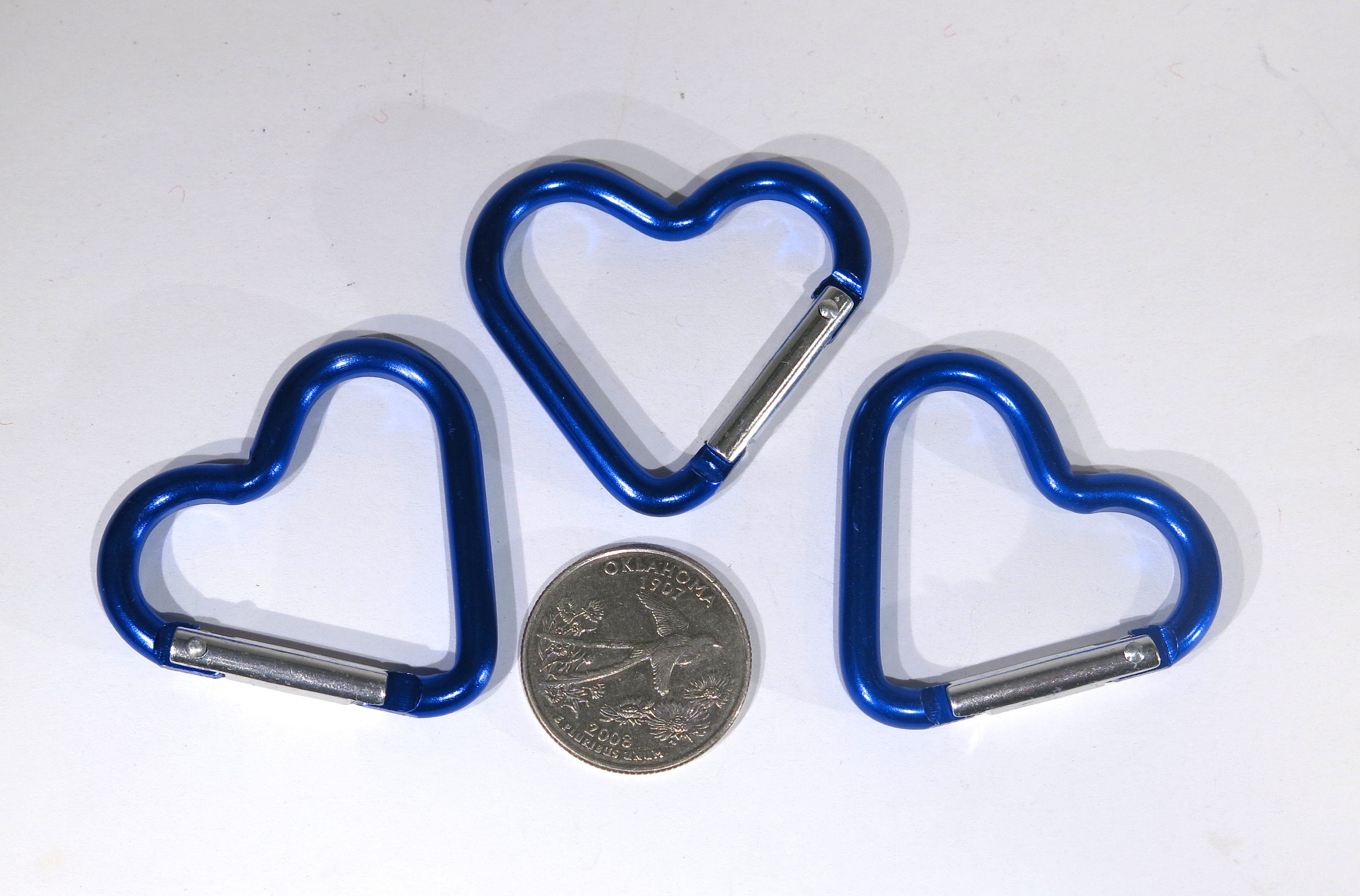 Wholesale Blue Heart Keychain Clip