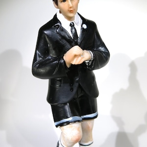 1 adorno para tarta de bodas de estilo vintage con forma de &quot;jugador de fútbol&quot; (D46)