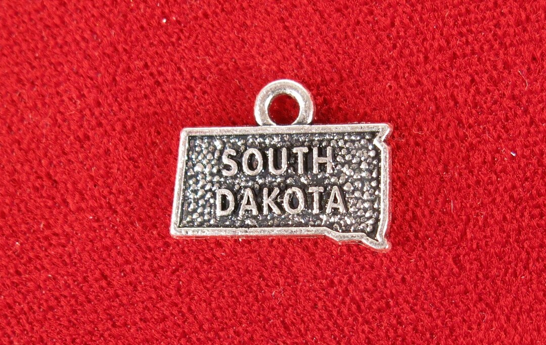 10pc south Dakota Charms in Antique Silver Style - Etsy