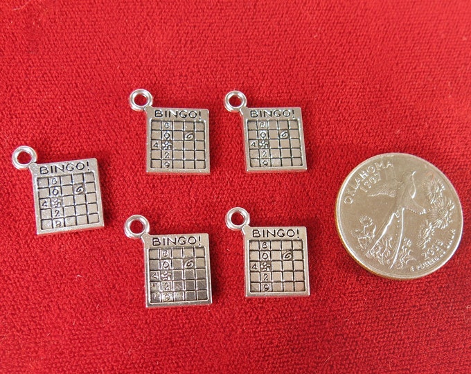 Lucky BINGO GOOD LUCK Charm Sweet Thoughts Gift, Mom, Friends, Grandma, Lucky Charm, Bingo Card