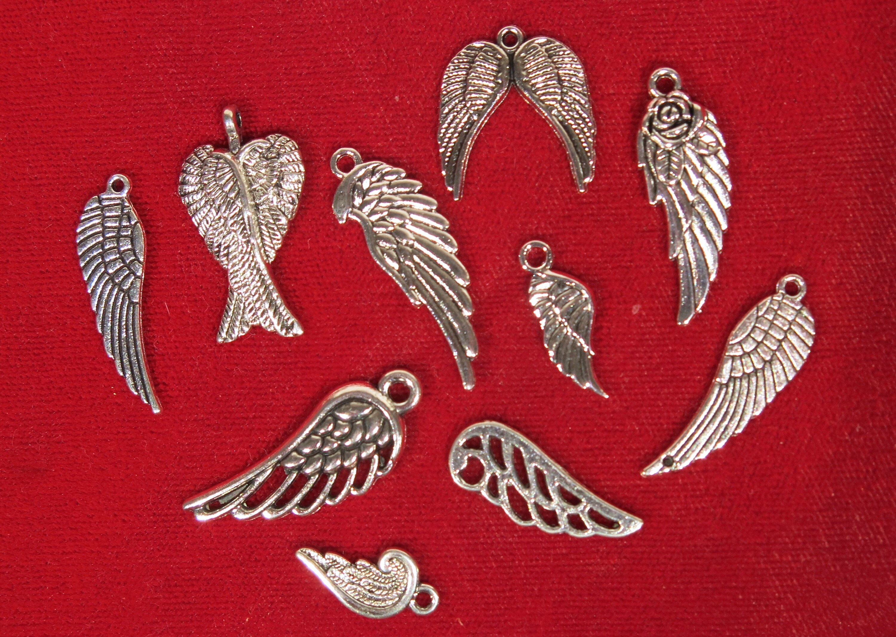  Acxico 40pcs Tibetan Silver Angel Fairy Charms