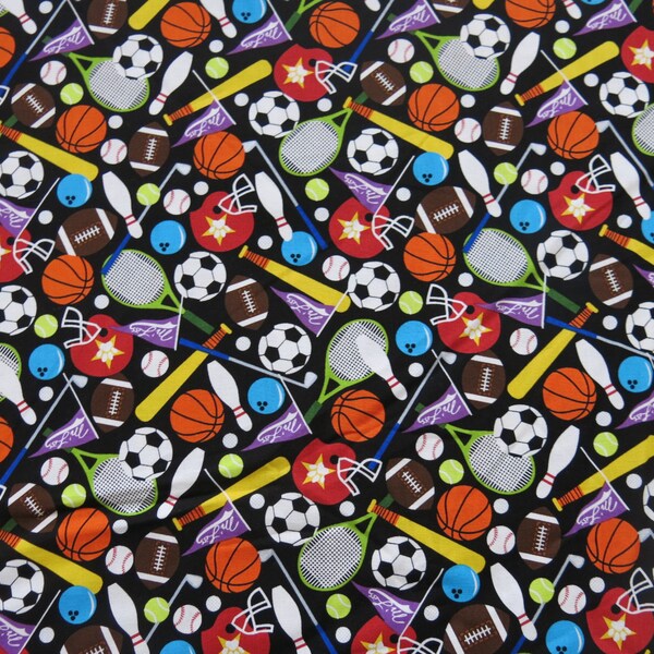 1/2 yard of 100% cotton Sports "Allstar" fabric