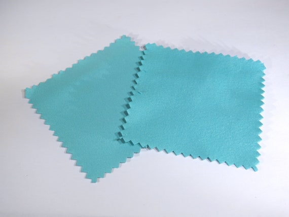 10 Jewelry Polishing Cloth Turquoise Color for Sterling 