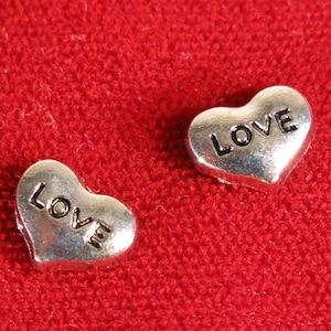 5pc silver &quot;Love&quot; floating charms for memory lockets (LC16)