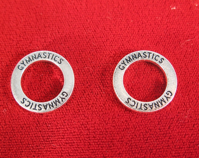 BULK 15pc gymnastics Charms in Antique Silver Style BC1380B Etsy