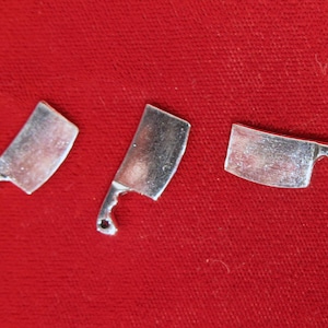 BULK 30pc &quot;kitchen knife&quot; charms in silver style (BC1147B)