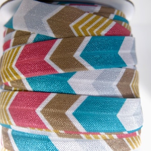 3 yards of FOE 5/8 inch &quot;arrow&quot; fold-over elastic ribbon