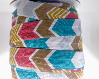 3 yards of FOE 5/8 inch "arrow" fold-over elastic ribbon