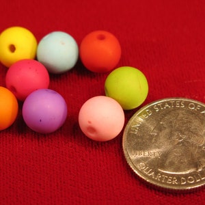 BULK 30pc round acrylic spacer beads BC599 image 2