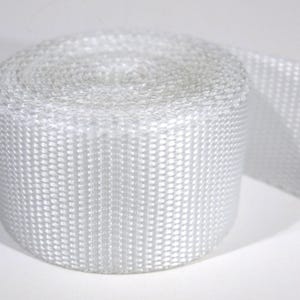 3 yards of 1 inch / 25mm white webbing, strap (WB23)
