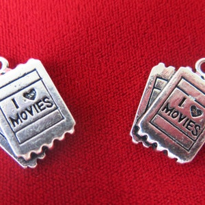 Movie Ticket Charms 