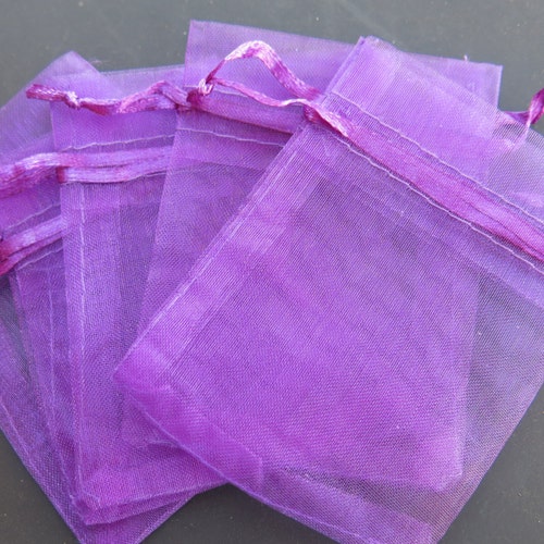 BULK 100pc Organza Jewelry/wedding Bags Purple Color JC95B Etsy