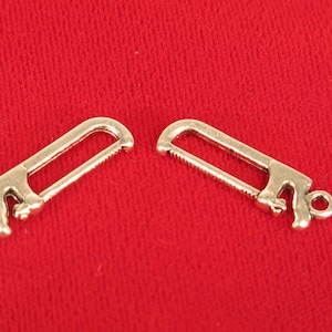 BULK! 30pc &quot;saw&quot; charms in antique silver style (BC132B)