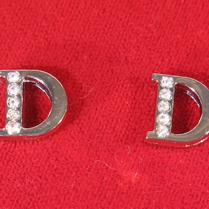 10pc &quot;letter D&quot; 8mm slide charms in antique style silver (BC1375-D)