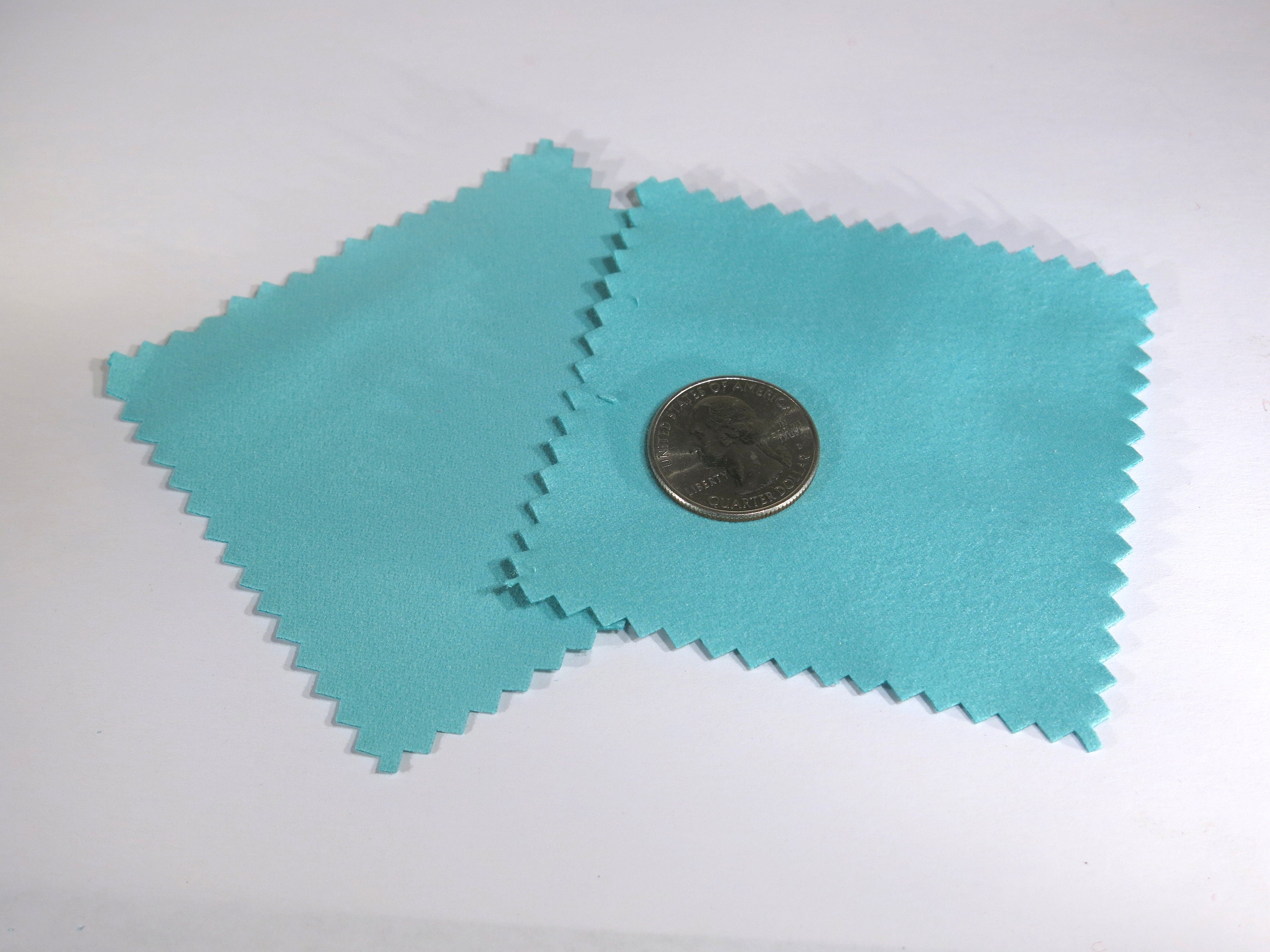 10 Jewelry Polishing Cloth Turquoise Color for Sterling 