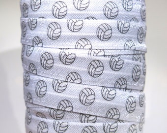 3 yards of FOE 5/8 inch "Volleyball" fold-over elastic ribbon