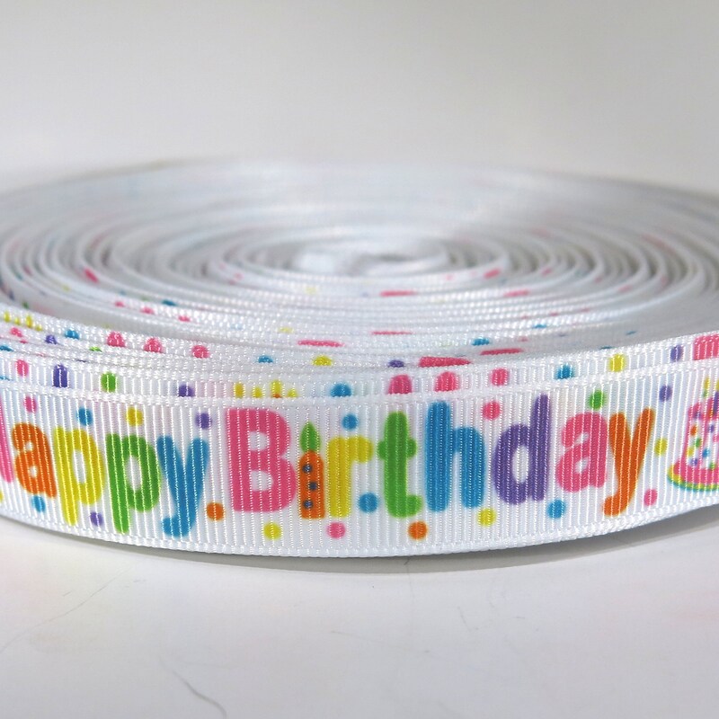 Happy Birthday Ribbon - Etsy
