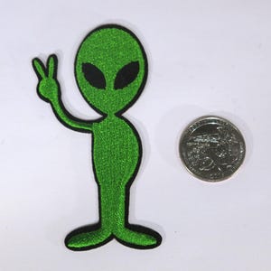 Iron-on &quot;alien&quot;, patch, applique, application (P31)