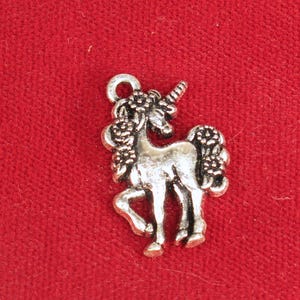 15pc &quot;unicorn&quot; charms in antique silver style (BC1401B)