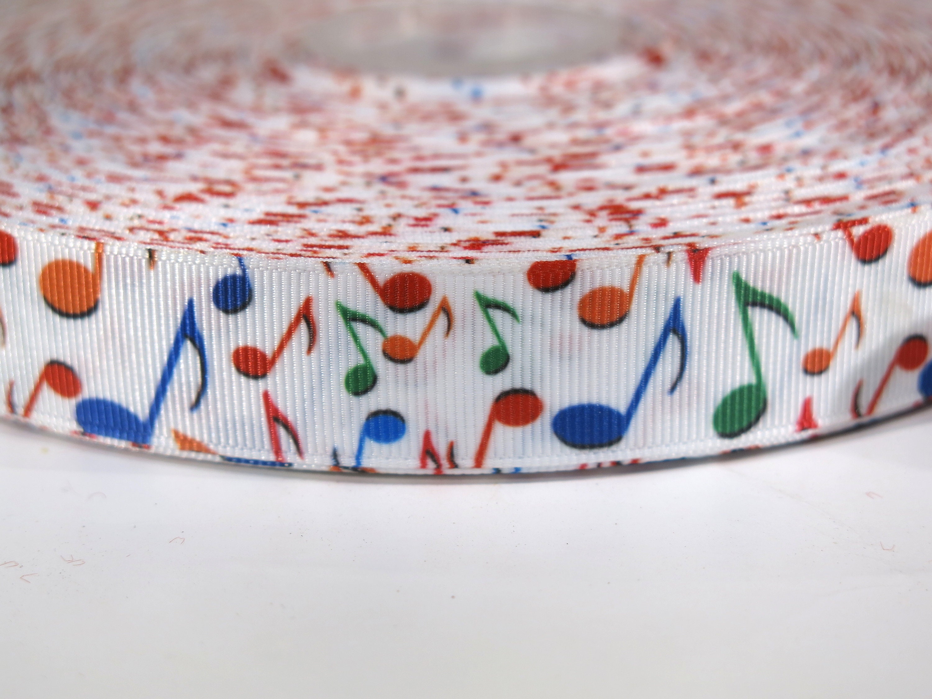 5 Yards of 7/8 Inch music Note Grosgrain Ribbon - Etsy Canada