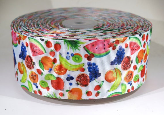5 Yards of 2 Inch fruit Grosgrain Ribbon - Etsy