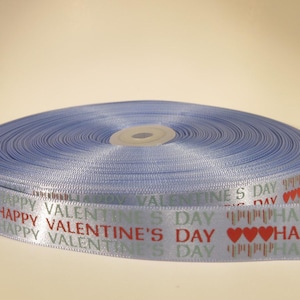 SALE! 5 yards of 5/8 inch &quot;Valentine&#39;s day&quot; grosgrain ribbon