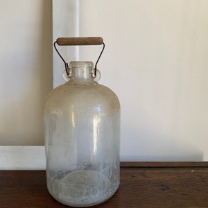 Large Glass Jar, Antique Glass Jar, Extra Large Glass Jar