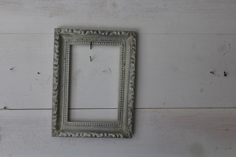 Home Decor Empty Frame Lot for Decor Lot of Five Vintage Painted White Frames Ornate Painted Wood Frames Large Frame Lot