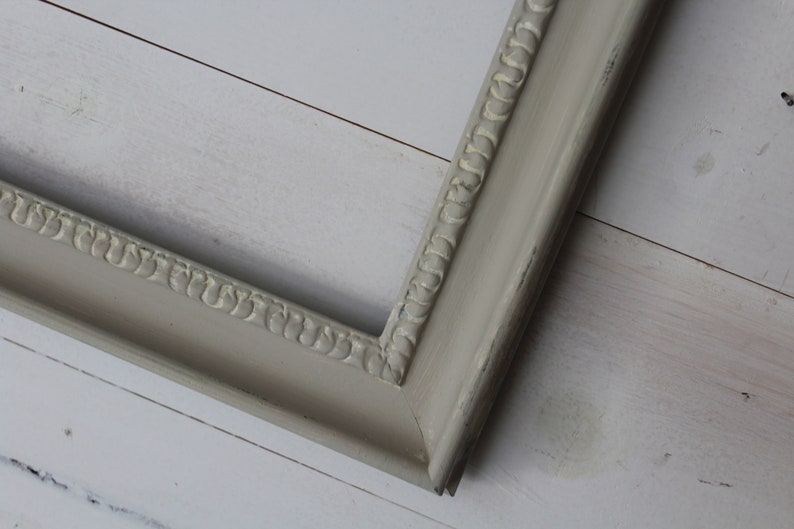Home Decor Empty Frame Lot for Decor Lot of Five Vintage Painted White Frames Ornate Painted Wood Frames Large Frame Lot