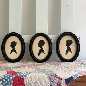 Silhouette-Sammlung, Papierschnitt-Silhouette-Sammlung, antikes Disney-Silhouette-Souvenir