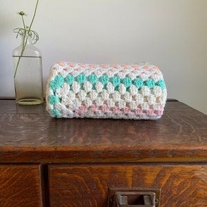 Mid-Century Crocheted Baby Blanket