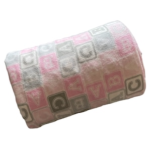 Couverture de poussette rose bloc bébé