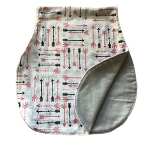 Pink future tribe leader burp cloth