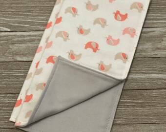 Organic coral elephants lovey