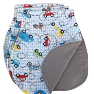 Busy streets burp cloth