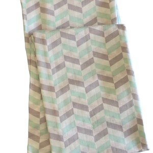 Chevron swaddling blanket