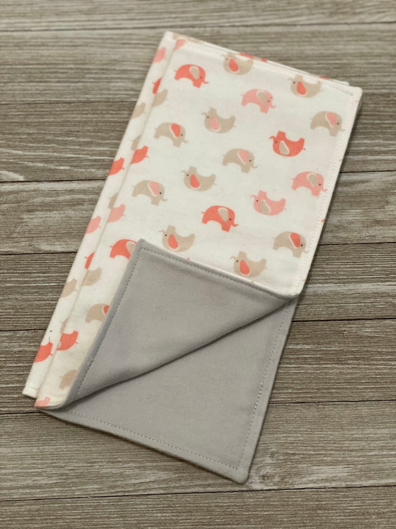 Organic coral elephants lovey