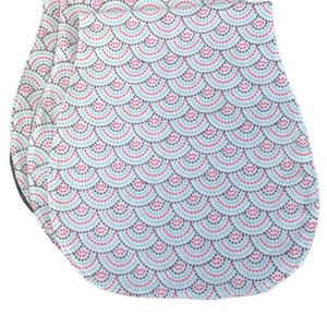 Half moon dots burp cloth